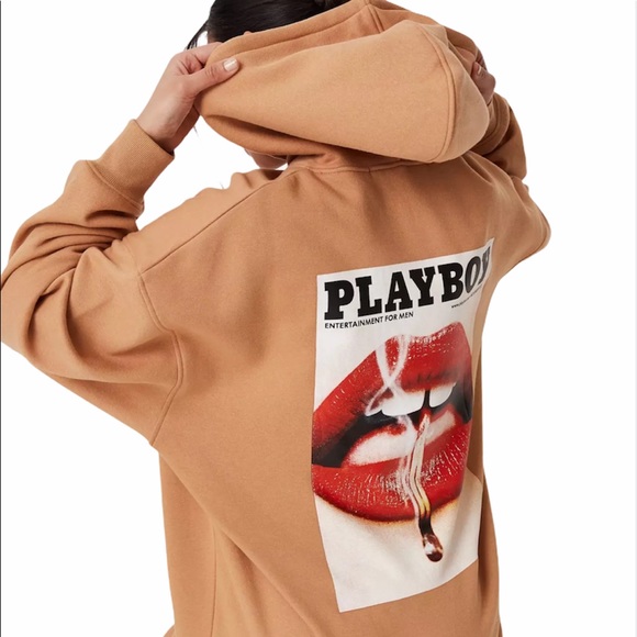 PLAYBOY Tops - 🔄 Playboy Stone Magazine Print Hoodie